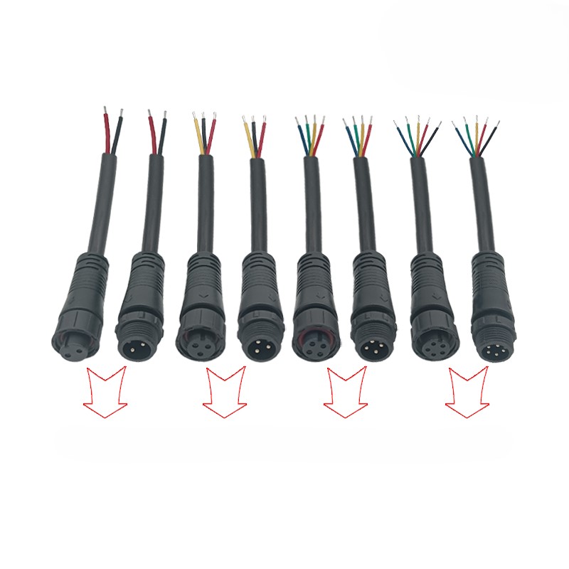 M12 Plastic waterproof connector 2-5 pin
