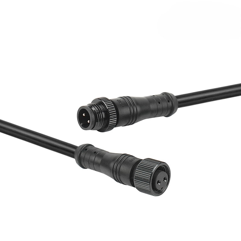 M12 metal waterproof connector 2-8 pin