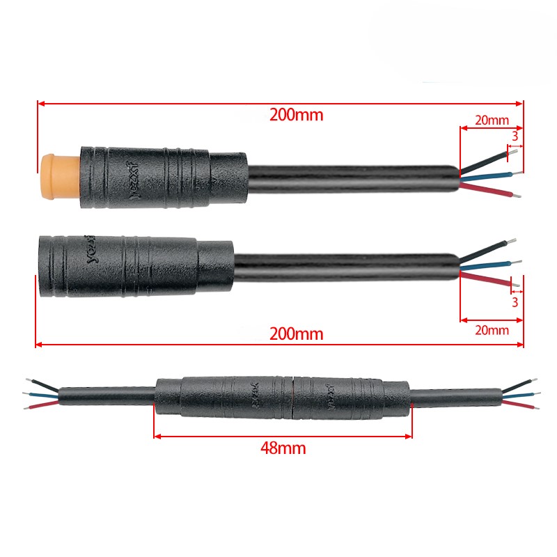 M6 waterproof connector 2-6 pin