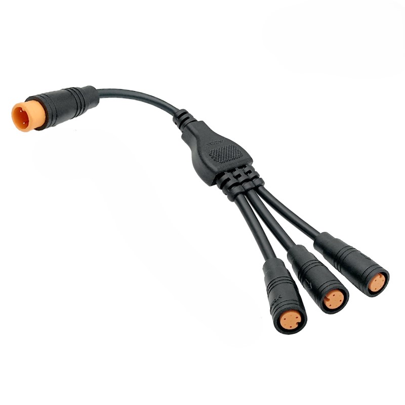 1 to 3 M8 waterproof connector 2-6 pin 