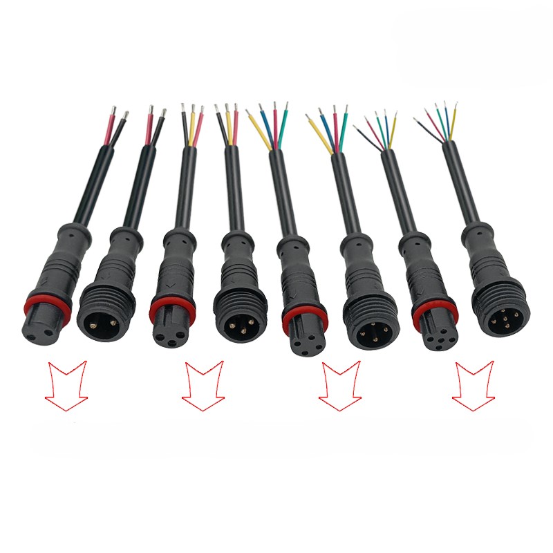 M12 waterproof connector 2-5 pin