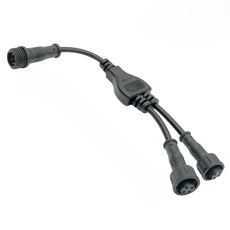 1 to 2  M12 waterproof connector 2-5 pin