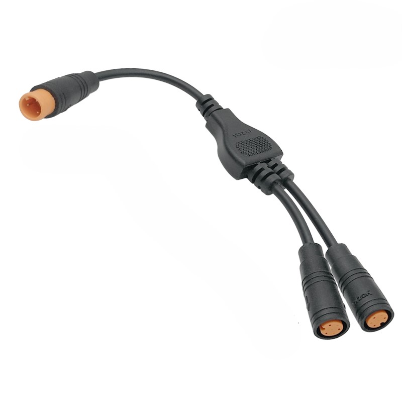 1 to 2 M8 waterproof connector 2-6 pin
