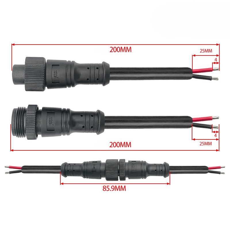 M16 metal waterproof connector 2-5 pin