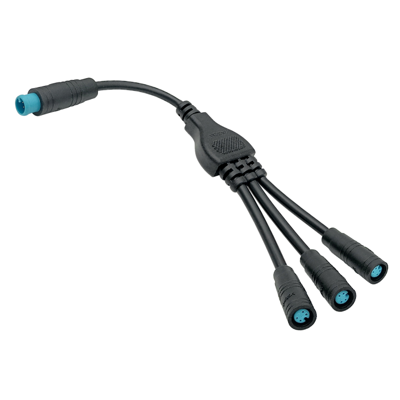 M6 1 to 3 waterproof connectors 2-6pin