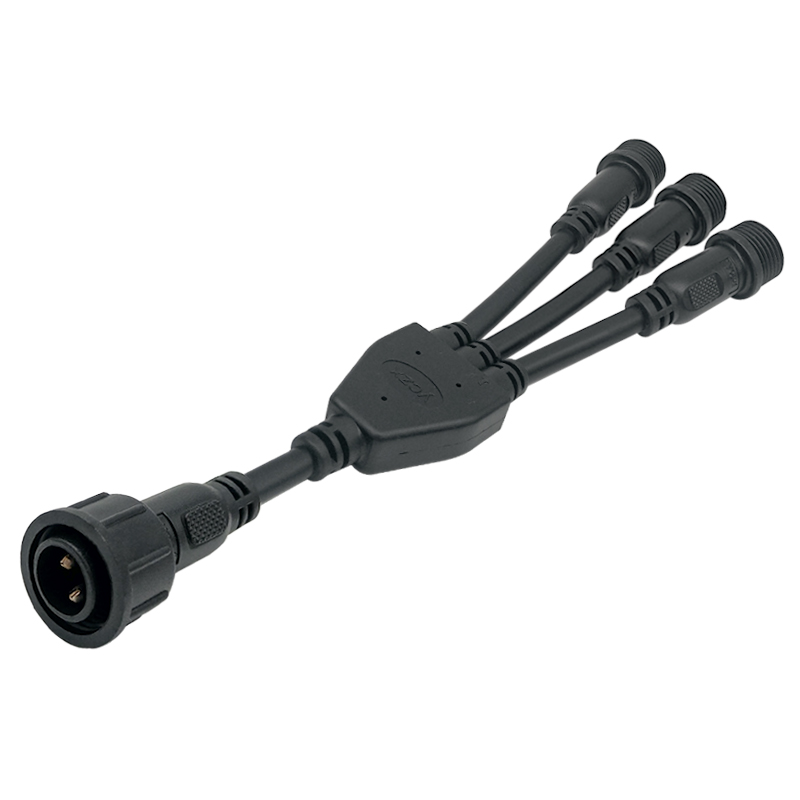 M16 Y-type one to three waterproof connector 2-5 pin