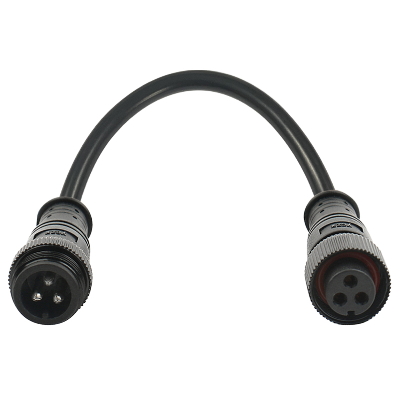 M16 metal straight through waterproof connector