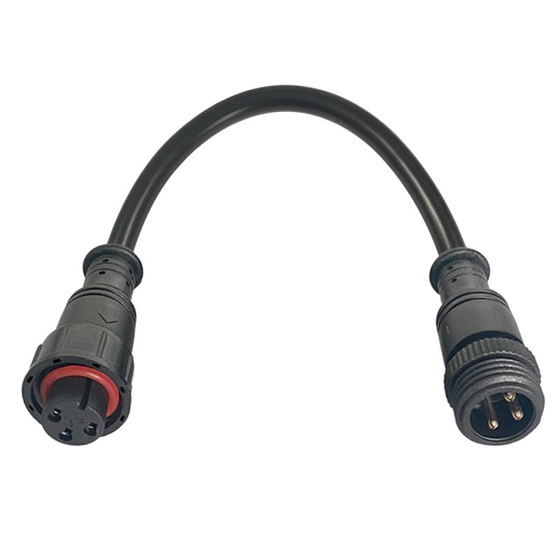M16 Plastic straight through waterproof connector 