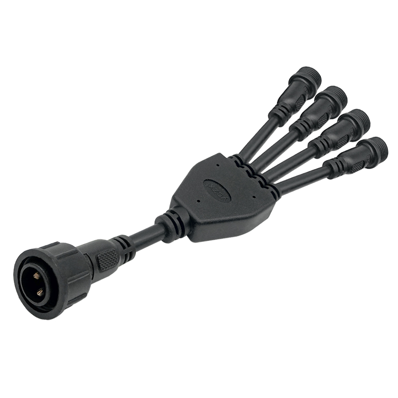 M16 Y-type one to four waterproof connector 2-5pin