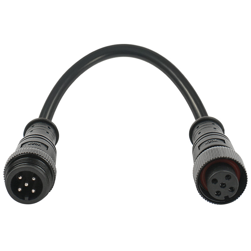 M16 metal straight through waterproof connector