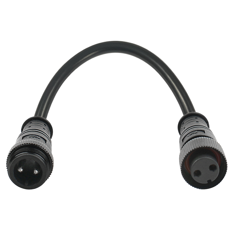 M16 metal straight through waterproof connector