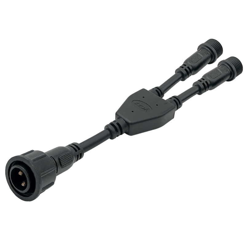 M16 Y-type one to two waterproof connector 2-5 pin 