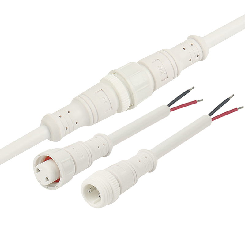 M16 plastic waterproof connector 2-5 pin white