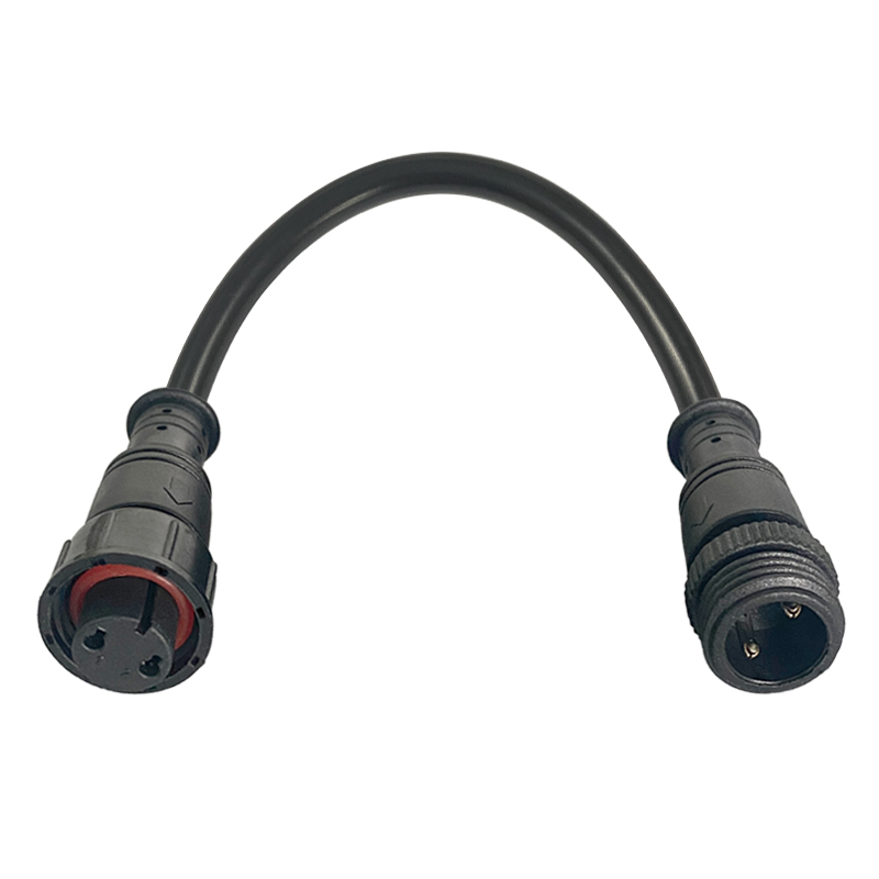 M16 Plastic straight through waterproof connector 