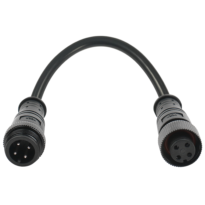 M16 metal straight through waterproof connector