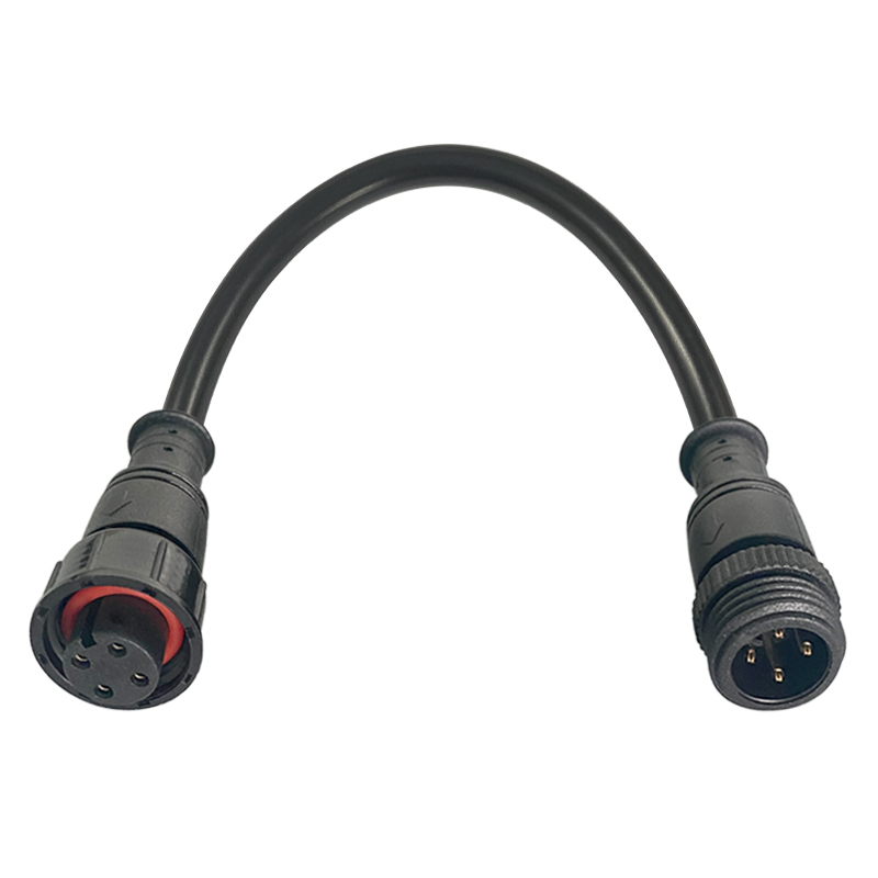 M16 Plastic straight through waterproof connector 