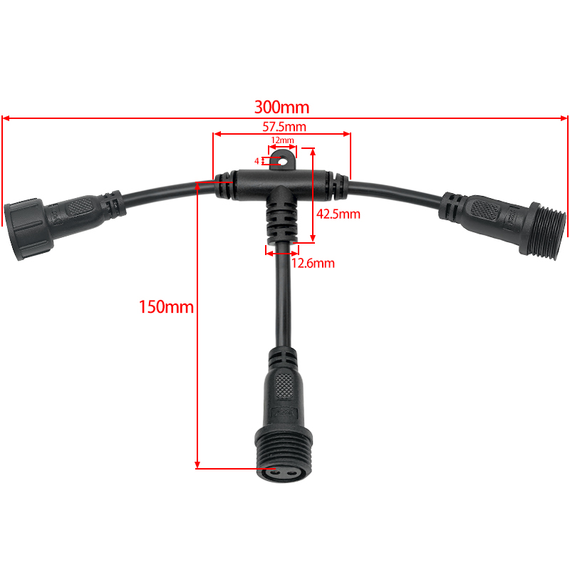 M16 T-type waterproof connector 2-5pin