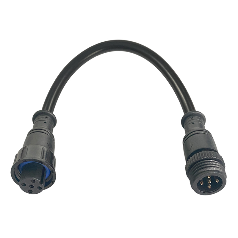 M16 Plastic straight through waterproof connector 