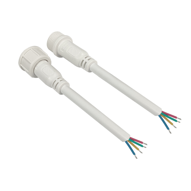 M16 waterproof connector 2-5 pin white