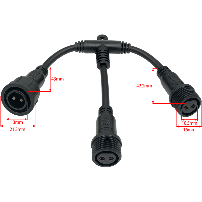 M16 T-type waterproof connector 2-5pin