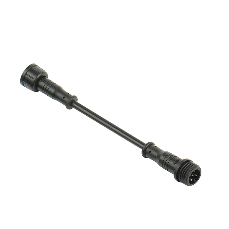 M12 waterproof extension cable straight through 2-5 Pin