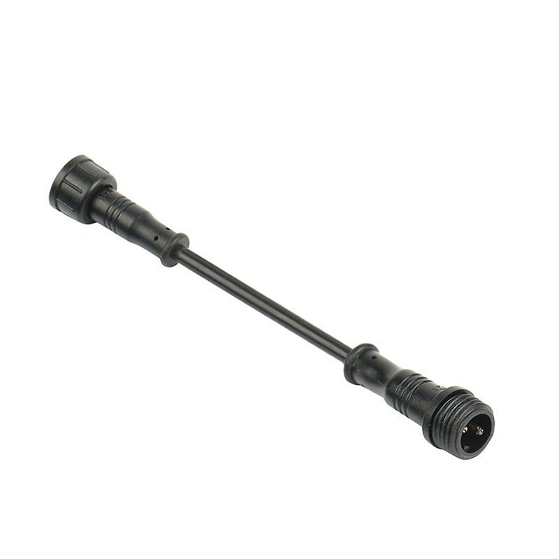 M12 waterproof extension cable straight through 2-5 Pin