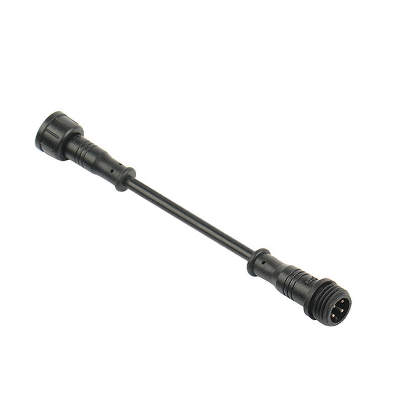 M12 waterproof extension cable straight through 2-5 Pin